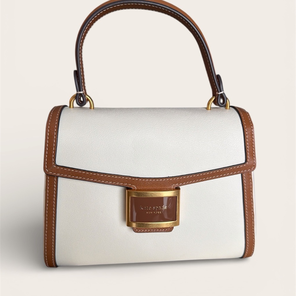 Kate Spade Cream and Tan Satchel